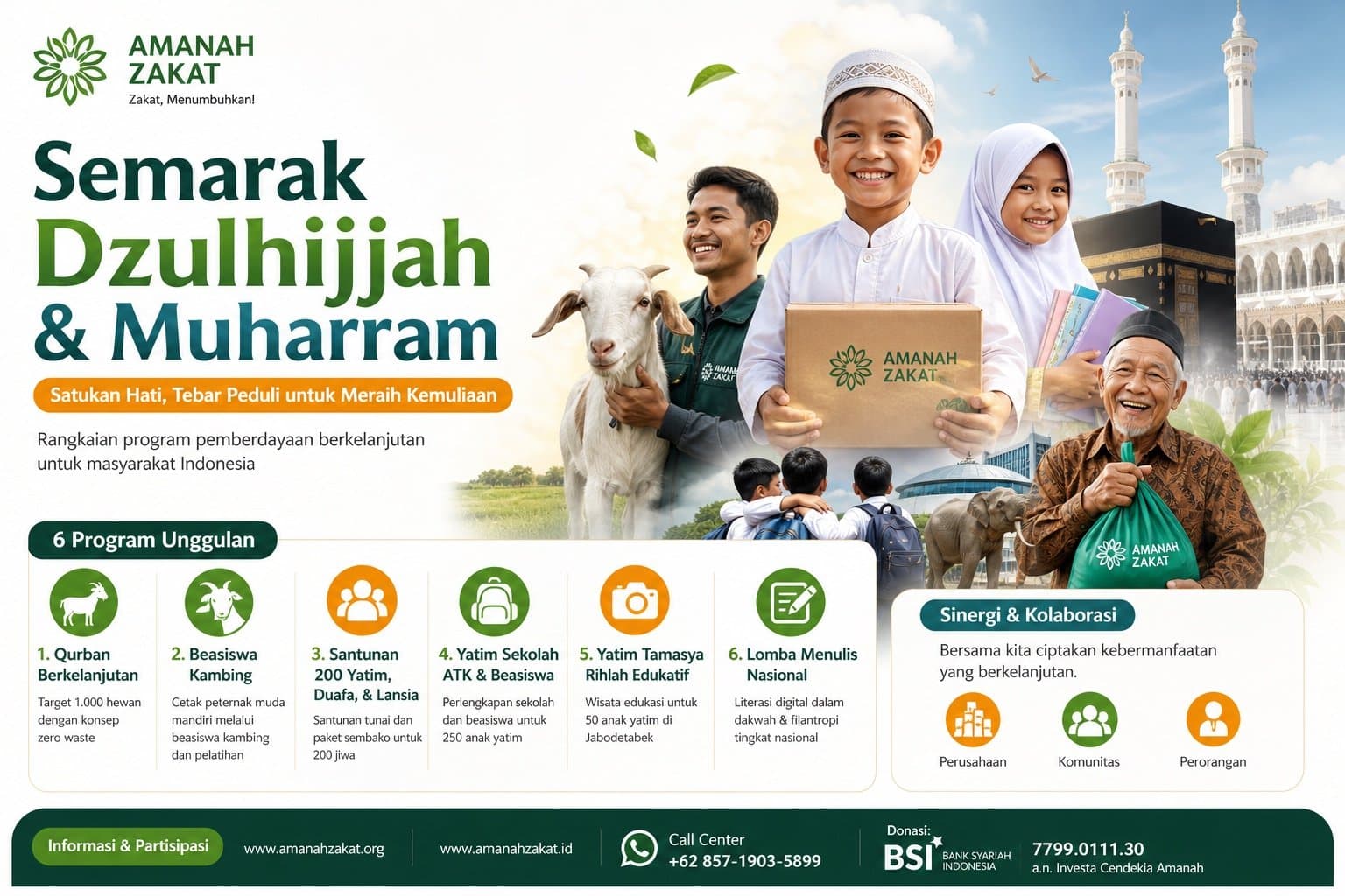Amanah Zakat Luncurkan 'Semarak Dzulhijjah-Muharram': Usung Misi Pemberdayaan Berkelanjutan